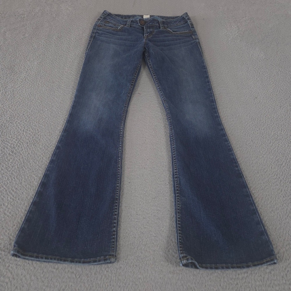 Silver Jeans Co Jeans Womens 28 Blue Tuesday Flap Bootcut Dark Wash Denim Pants